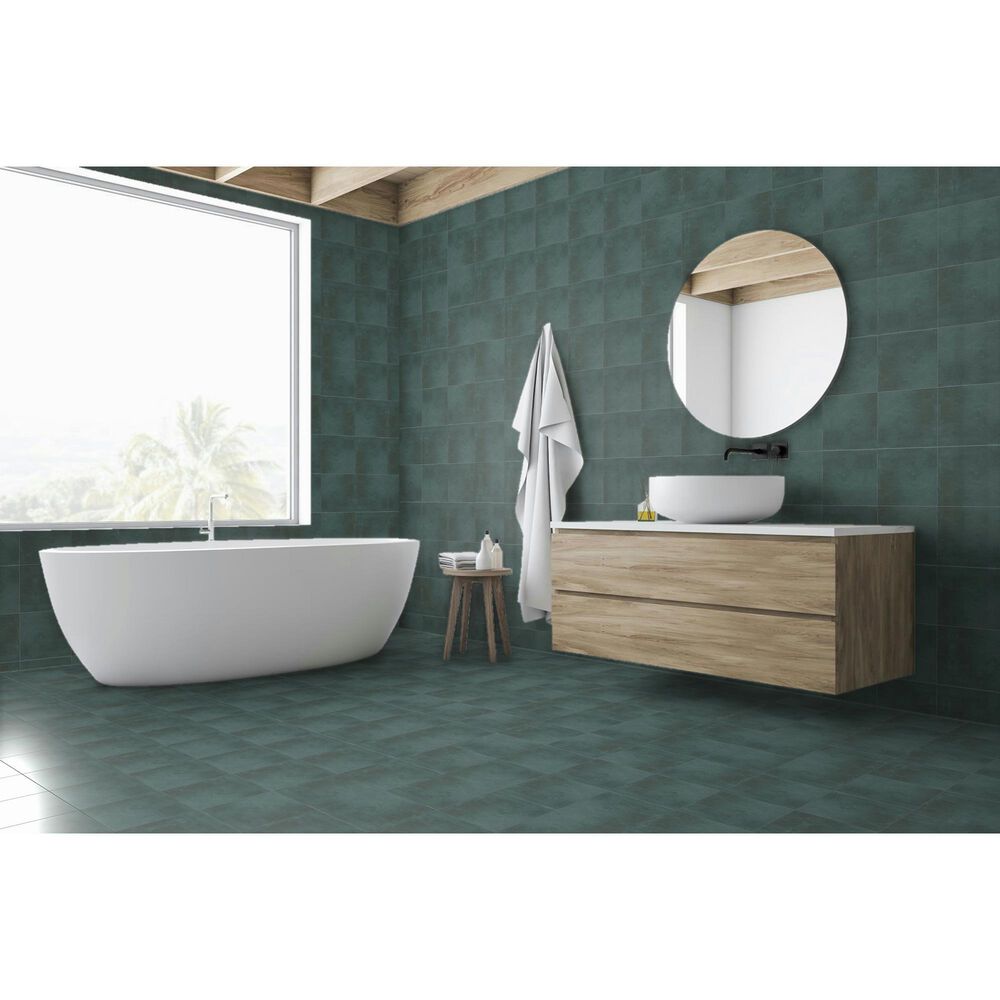 Emser Passion Verde 9&quot; x 9&quot; Matte Porcelain Tile, , large