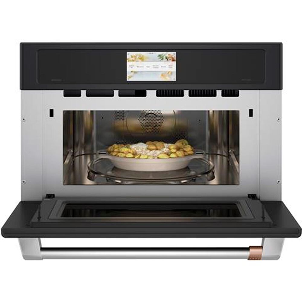Cafe 30&quot; Five in One Oven with 120v Advantium Technology in Matte Black, , large
