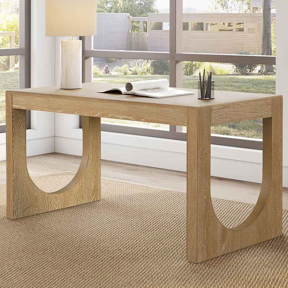 Wycliff Bay Canyon Drive Office 60&quot; Writing Desk in Natural Oak, , large