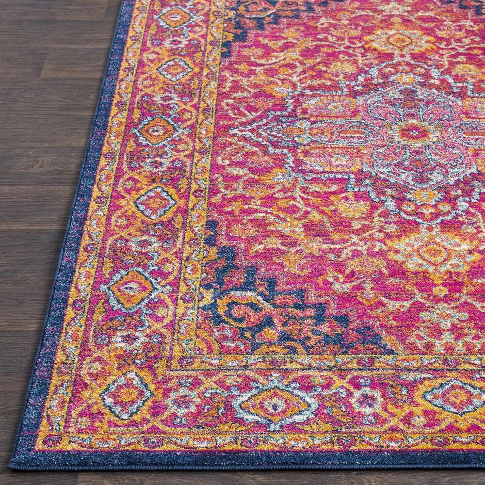 Surya Harput HAP-1009 2&#39;7&quot; x 12&quot; Garnet, Blue and Saffron Runner, , large