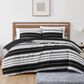 Pem America Brentwood 3-Piece Full/Queen Duvet Cover Set in Black, Grey and White, , large