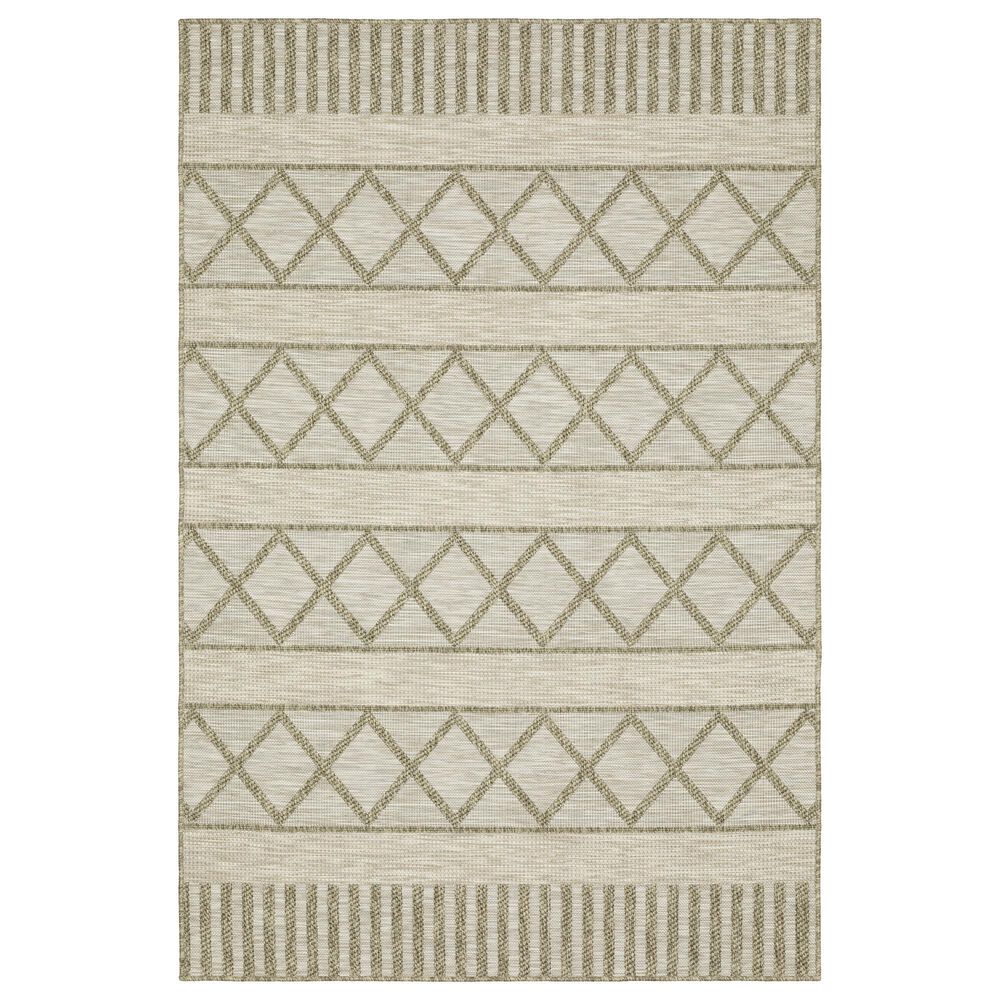 Oriental Weavers Tortuga TR11A 3"3" x 5" Beige Area Rug, , large