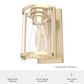 Hunter Astwood 1-Light Wall Sconce in Alturas Gold, , large