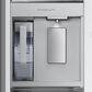 Samsung Bespoke 30 Cu. Ft. 3-Door French Door Refrigerator - White Glass Top Family Hub Panels and Matte Gray Glass Bottom Panel Included, , large