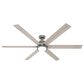 Hunter Gravity 72" Ceiling Fan with LED Light in Matte Silver, , large