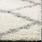 Safavieh Dallas Shag SGD257F-3 3" x 5" Ivory/Grey Area Rug, , large