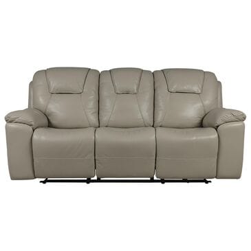 Bassett Chandler Power Reclining Sofa with Power Headrest in Linen, , large