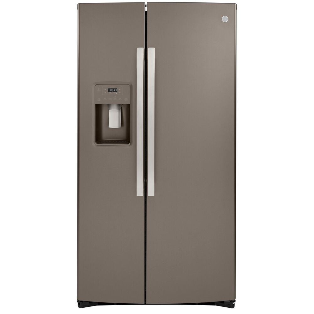 GE Appliances 25.1 Cu. Ft. Side-by-Side with External Dispenser in Slate, , large