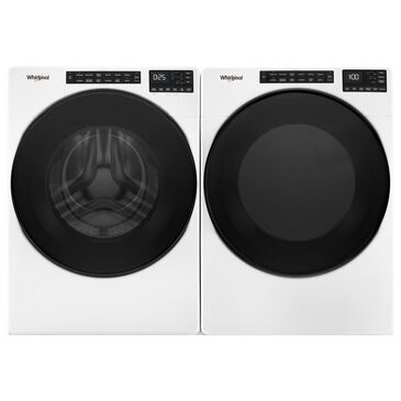 Whirlpool 4.5 Cu. Ft. Front Load Washer and 7.4 Cu. Ft. Gas Dryer Laundry Pair in White, , large