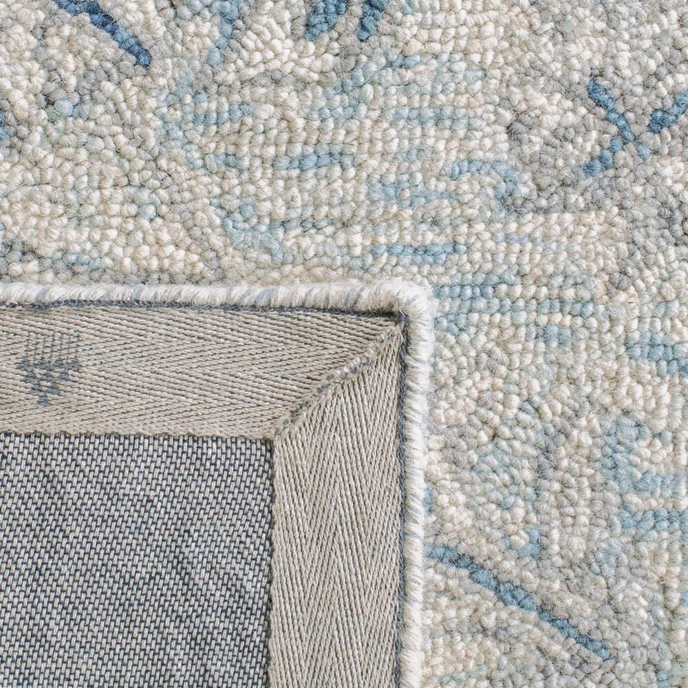 Safavieh Micro-Loop MLP506M 3&#39; x 5&#39; Light Blue and Ivory Area Rug, , large