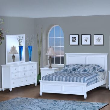 New Heritage Design Tamarack 3 Piece Queen Bedroom Set in White, , large