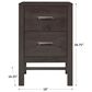 Fleming Furniture Co. Rochester 2 Drawer Narrow Nightstand in Mineral Gray, , large