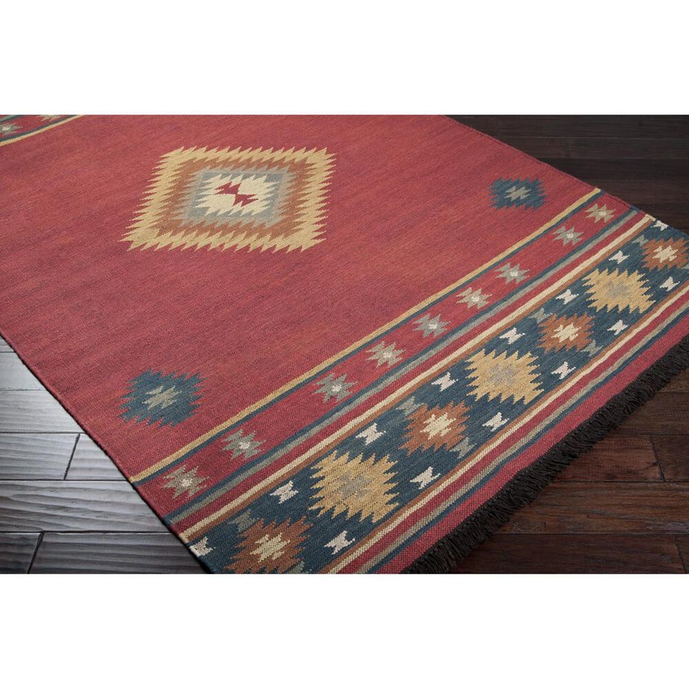 Surya Jewel Tone JT-1033 3&#39;6&quot; x 5&#39;6&quot; Red, Navy, Camel and Rust Area Rug, , large