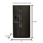 Whirlpool 28 Cu. Ft. 36-Inch Wide Side-by-Side Refrigerator in Black Stainless, , large