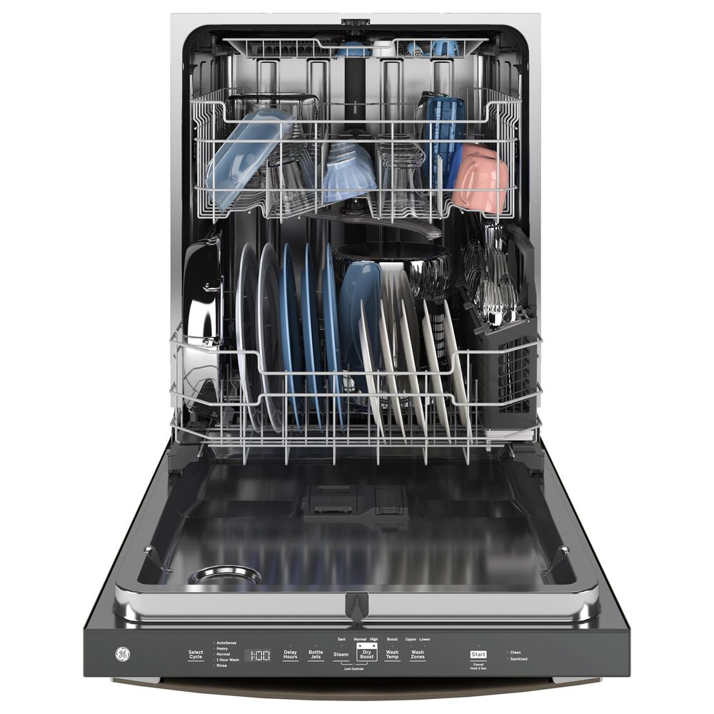 GE Appliances 24&quot; Built-In Bar Handle Dishwasher with 45 dBA Quiet Package in Fingerprint Resistant Slate, , large