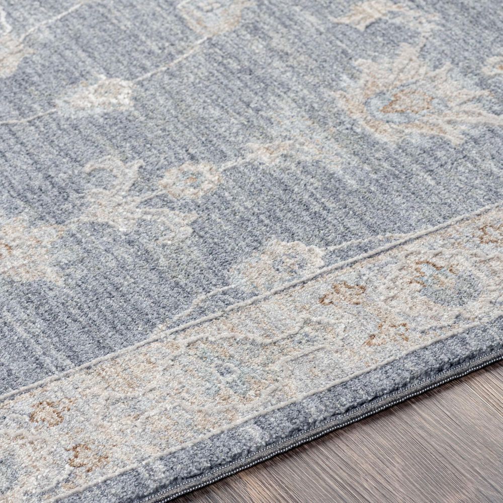 Surya Avant Garde 2&#39;7&quot; x 7&#39;3&quot; Gray, Beige and Denim Runner, , large