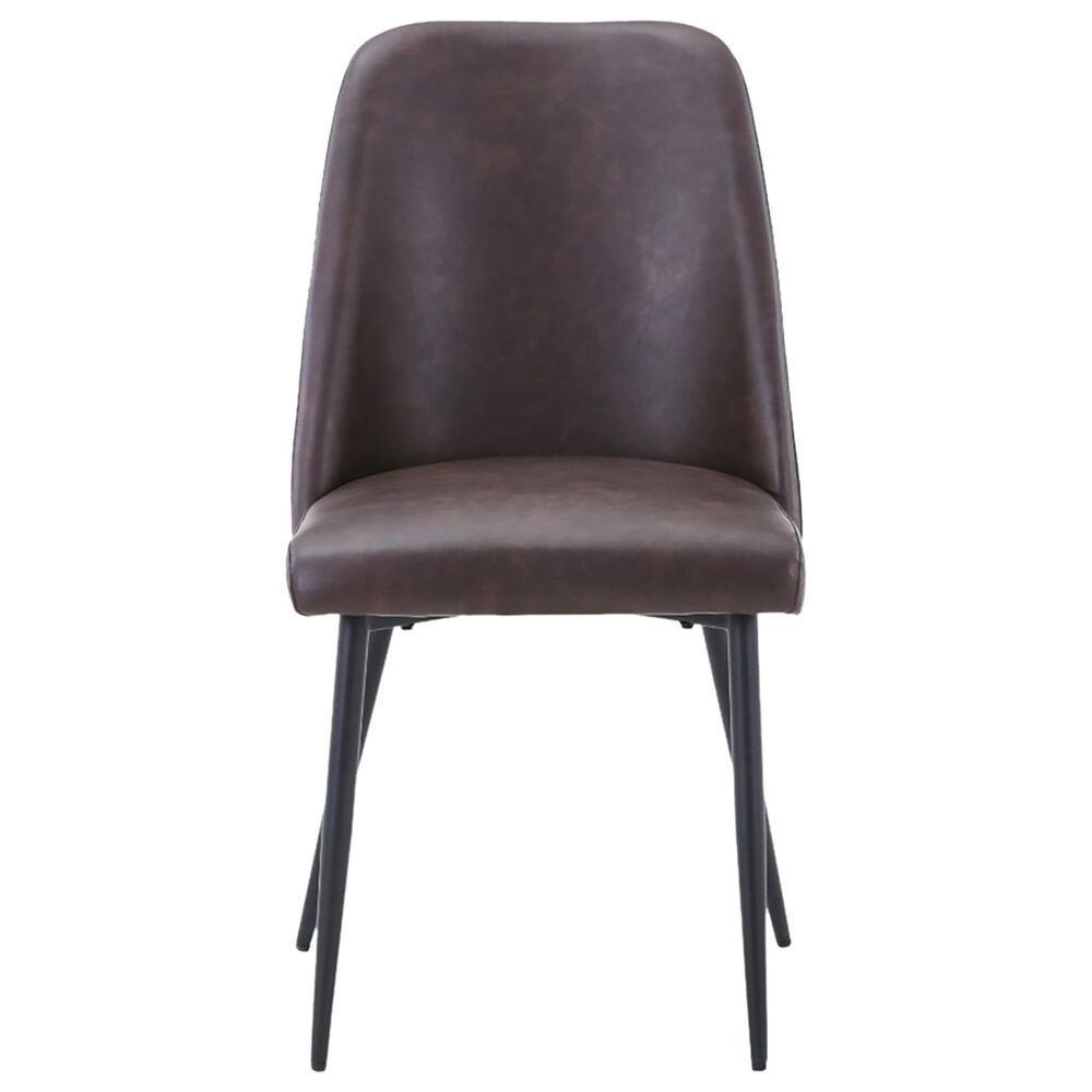 Waltham Maddox Side Chair with Dark Brown Cushion, , large