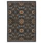 Oriental Weavers Aberdeen Floral 9"10" x 12"10" Blue Area Rug, , large