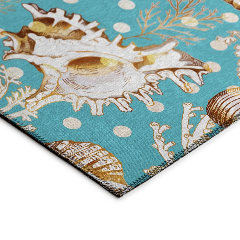 Dalyn Rug Company Seabreeze SZ6 1&#39;8&quot; x 2&#39;6&quot; Teal Area Rug, , large