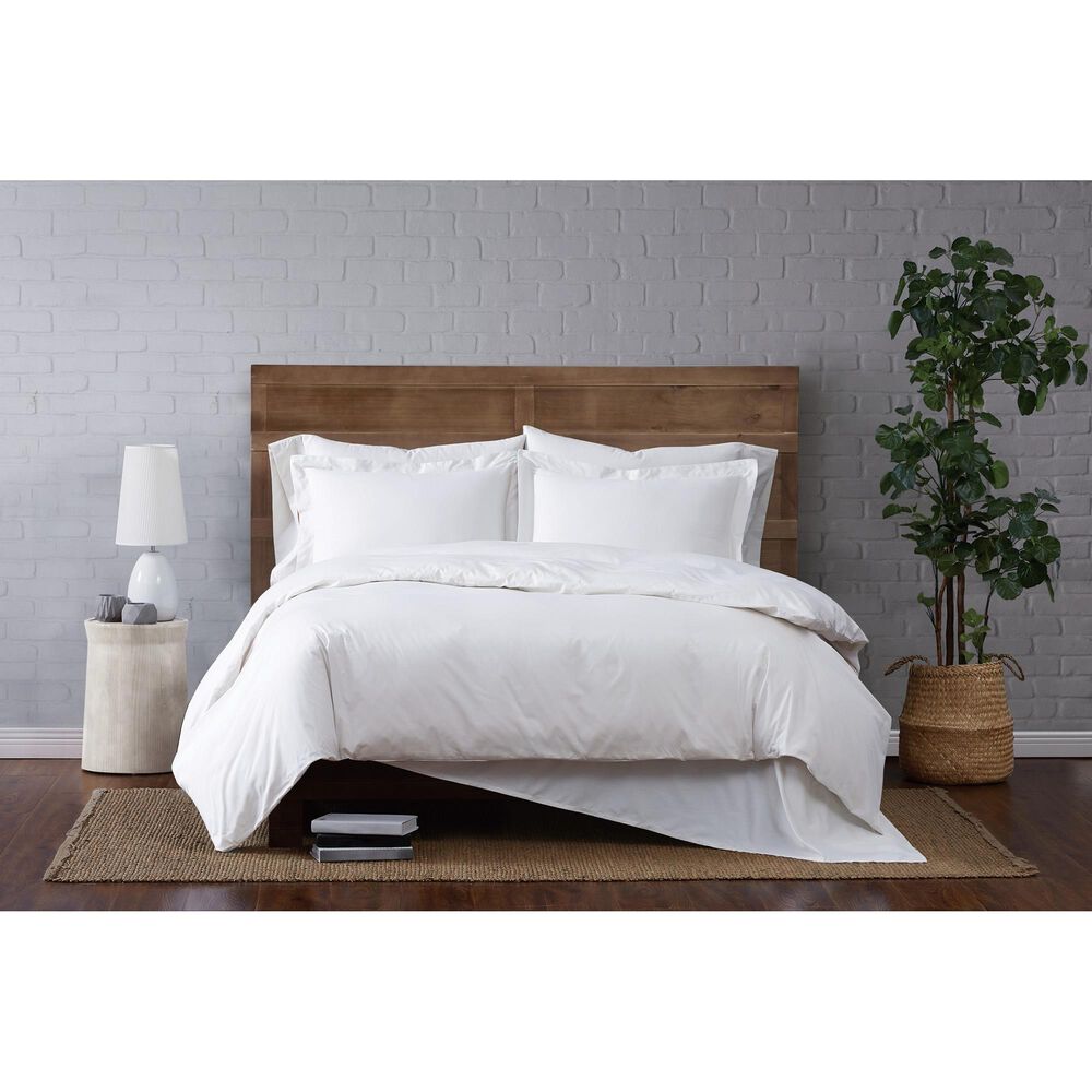 Pem America Brooklyn Loom Classic 3-Piece Full/Queen Duvet Set in White, , large