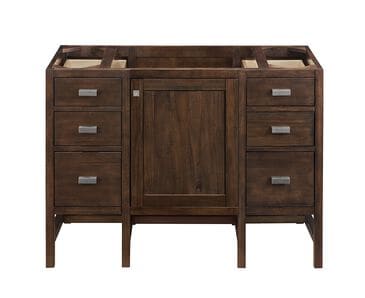 James Martin Addison 48" Single Vanity Cabinet in Mid Century Acacia (Counter Top Not Included), , large