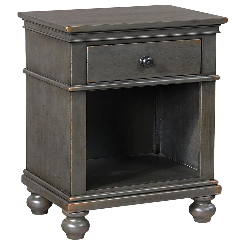 Riva Ridge Oxford 1-Drawer Nightstand in Peppercorn, , large