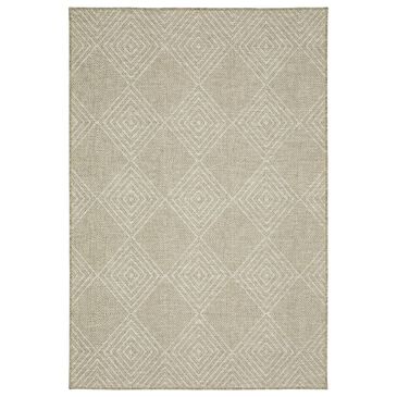 Oriental Weavers Tortuga TR05A 6"7" x 9"2" Beige Area Rug, , large