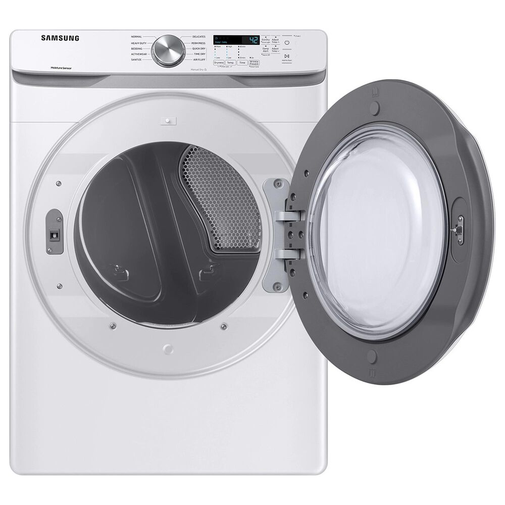 Samsung 4.5 Cu. Ft. Front Load Washer and 7.5 Cu. Ft. Gas Dryer with Sensor Dry Laundry Pair in White, , large