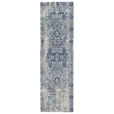 Safavieh Evoke EVK260C 2"2" x 5" Ivory and Blue Runner, , large