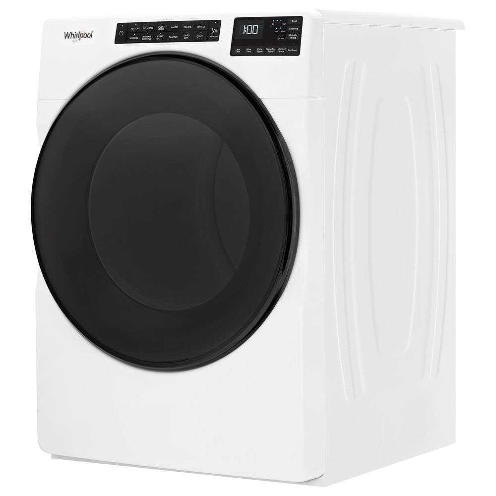 Whirlpool 4.5 Cu. Ft. Front Load Washer and 7.4 Cu. Ft. Gas Dryer Laundry Pair in White, , large