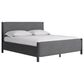 Urban Home Elora Upholstered Eastern King Bed in Charcoal, , large
