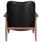 Zuo Modern Bully Lounge Chair in Black and Walnut, , large