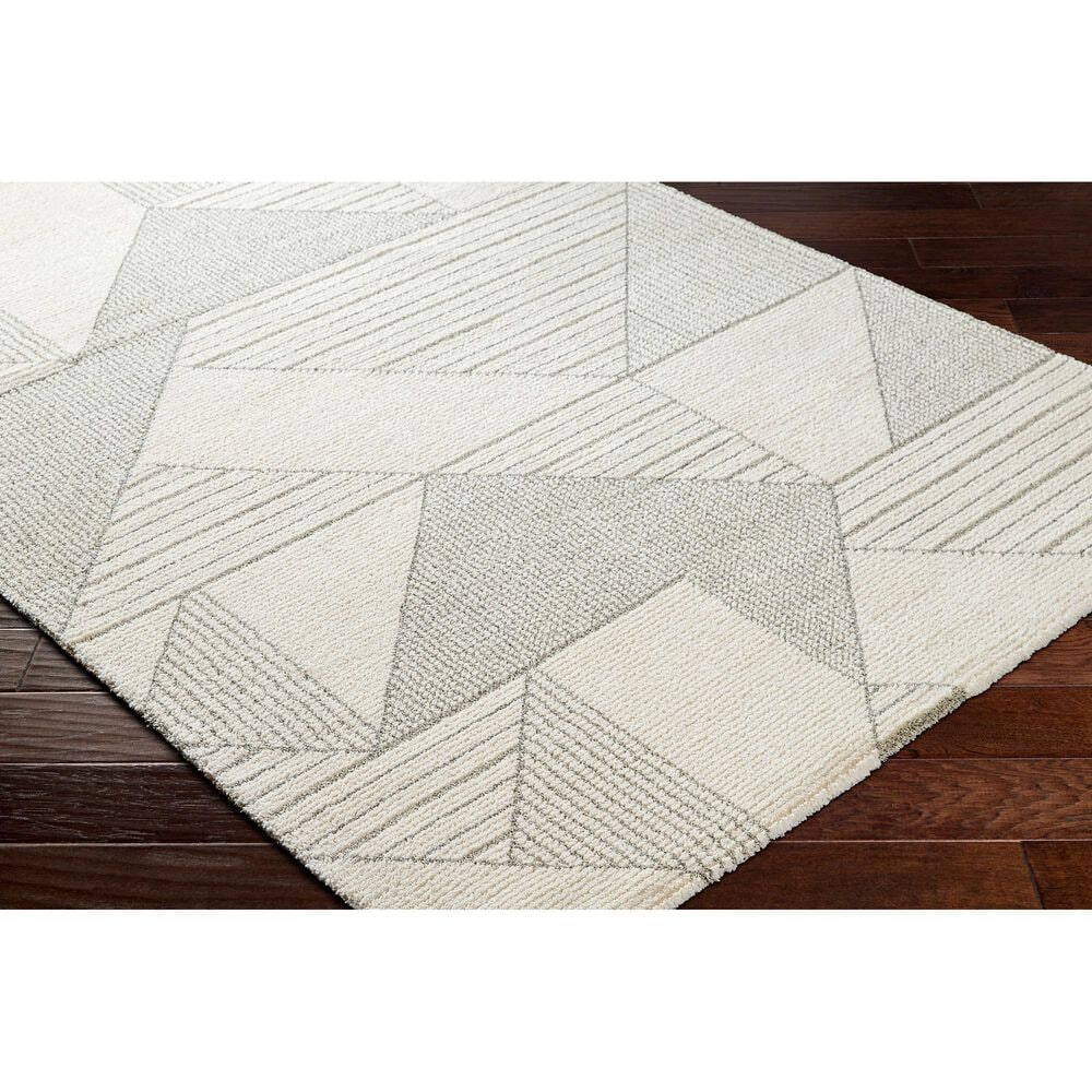 Surya Gavic 9&#39; x 12&#39; Ivory, Medium Gray and Light Beige Area Rug, , large