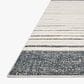 Loloi II Hagen 2"7" x 4" White and Ocean Area Rug, , large