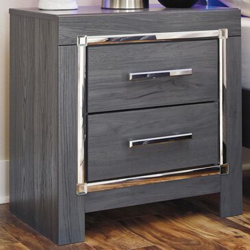 Signature Design by Ashley Lodanna 2-Drawer Night Stand in Gray, , large