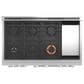 Cafe 8.25 Cu. Ft. Freestanding Dual Fuel Range with Double Oven in Matte Black and Brushed Stainless, , large