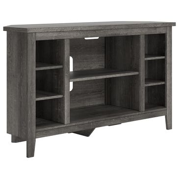 Signature Design by Ashley Arlenbry 48"" Corner TV Stand in Weathered Oak, , large