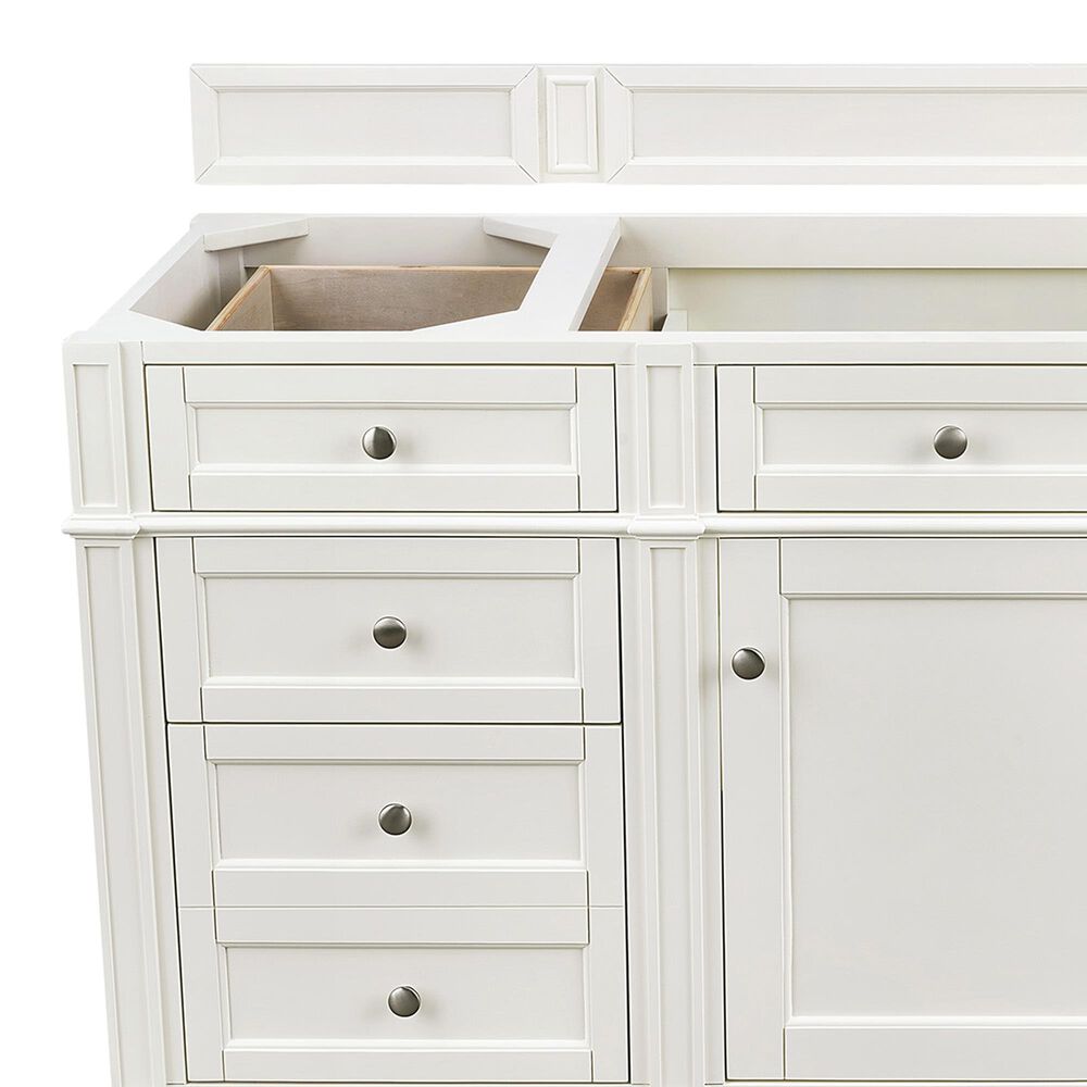 James Martin Brittany 60&quot; Single Bathroom Vanity in Bright White, , large