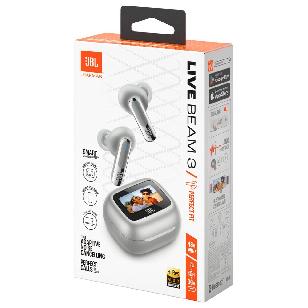 JBL Live Beam 3 True Wireless Earbuds in Silver, , large