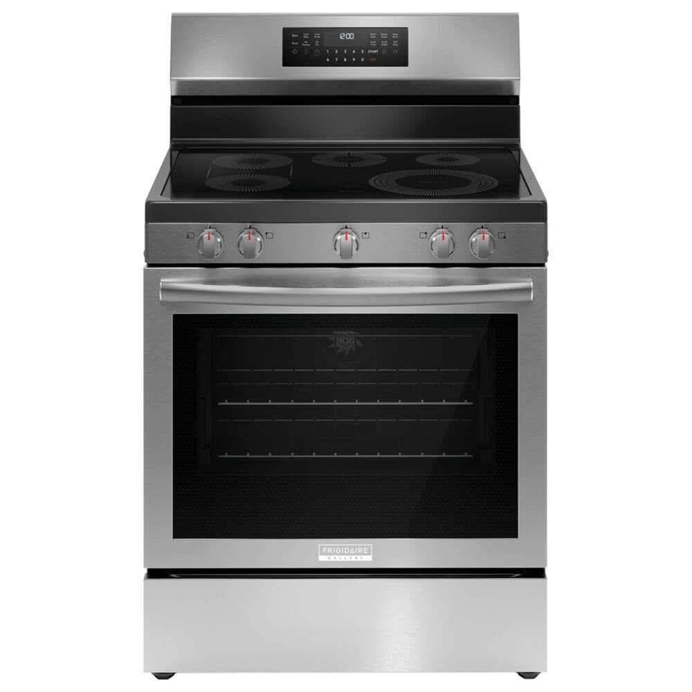 Frigidaire Gallery 30" Rear Control Electric Range with Total Convection in Stainless Steel, , large