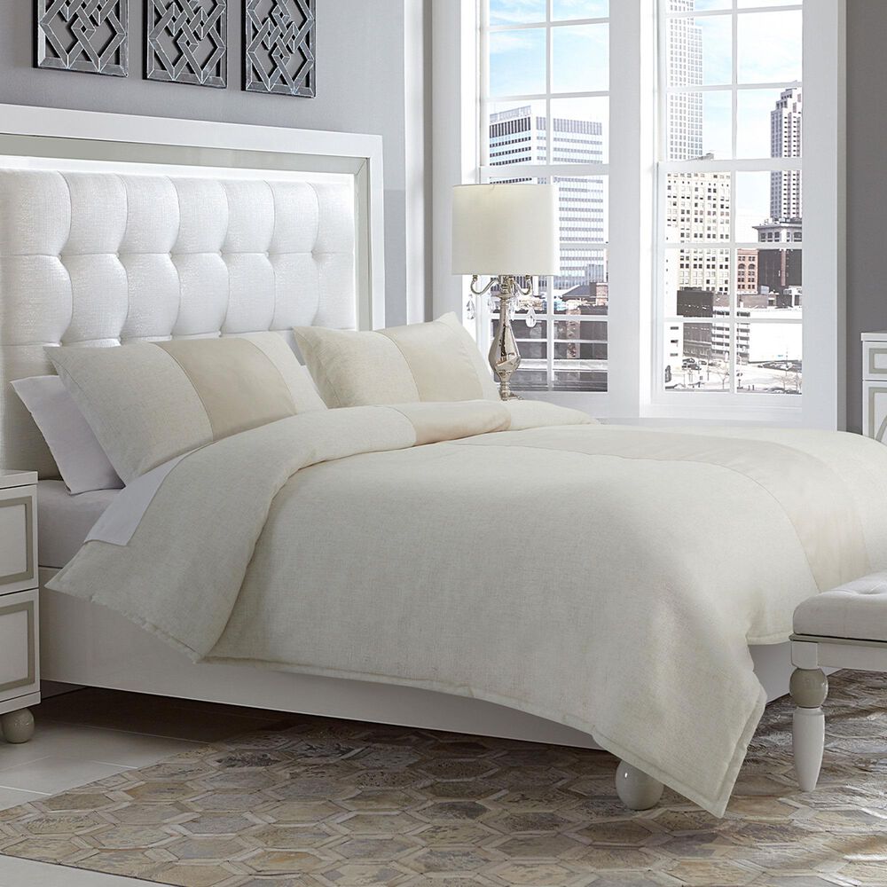 Vista Haus Baldwin 3-Piece Queen Comforter Set in Cream, , large