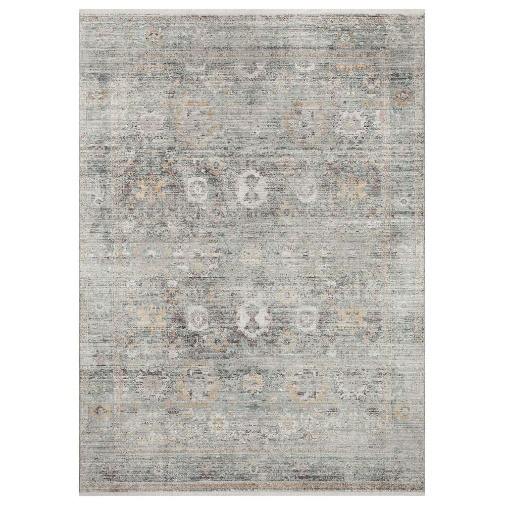 Loloi Bonney 2" x 3" Teal and Gold Area Rug, , large