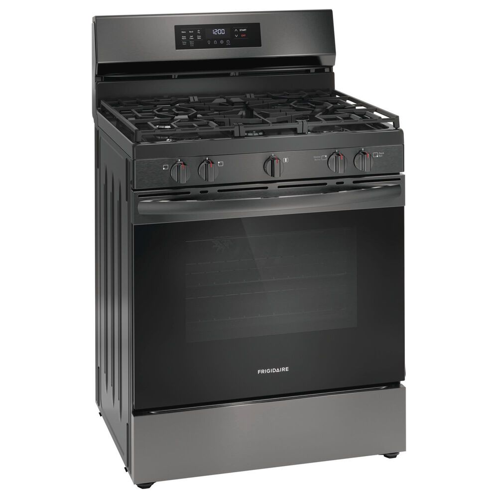 Frigidaire 30&quot; Gas Range with Air Fry in Black Stainless Steel, , large