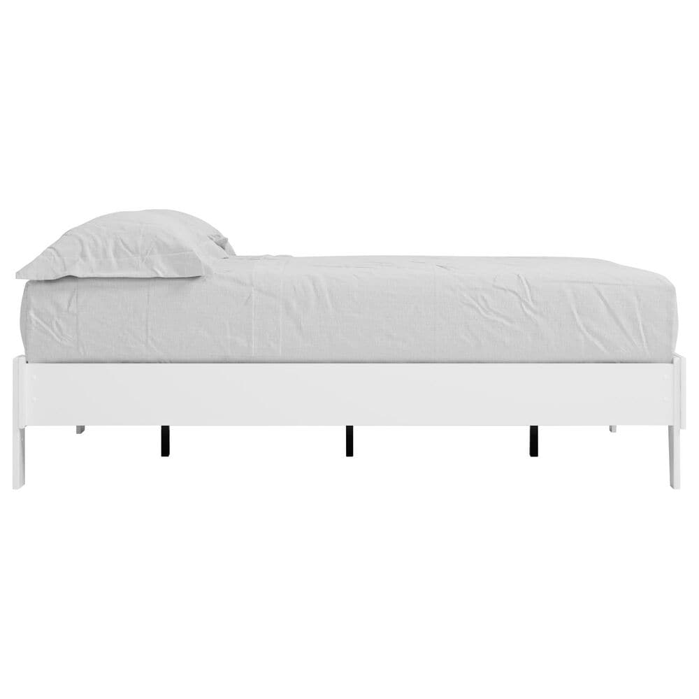 Signature Design by Ashley Piperton Full Platform Bed in Matte White, , large