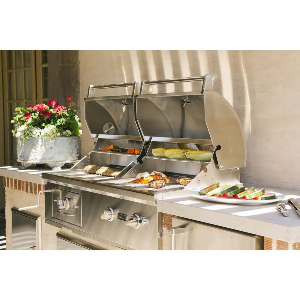 Coyote Outdoor 50&quot; Hybrid Grill in Stainless Steel, , large