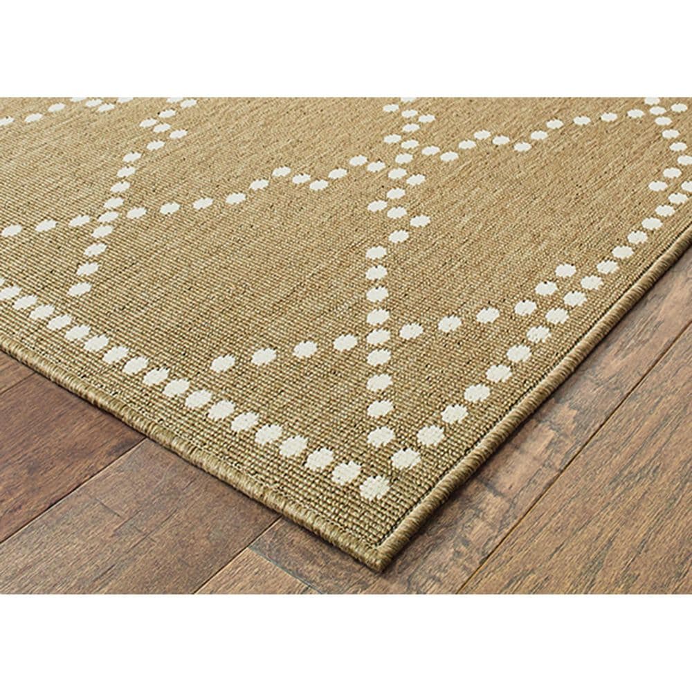 Oriental Weavers Marina 7765Y 5&#39;3&quot; x 7&#39;6&quot; Tan and Ivory Area Rug, , large