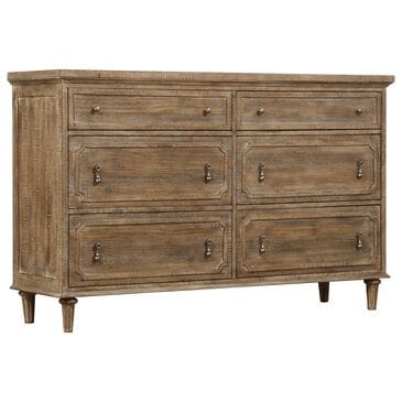 Golden Wave Furniture Interlude 6-Drawer Dresser in Sandstone Buff, , large