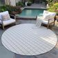 Dalyn Rug Company York 10" Round Ivory Indoor/Outdoor Area Rug, , large