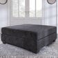 Signature Design by Ashley Lavernett Oversized Accent Ottoman in Charcoal, , large