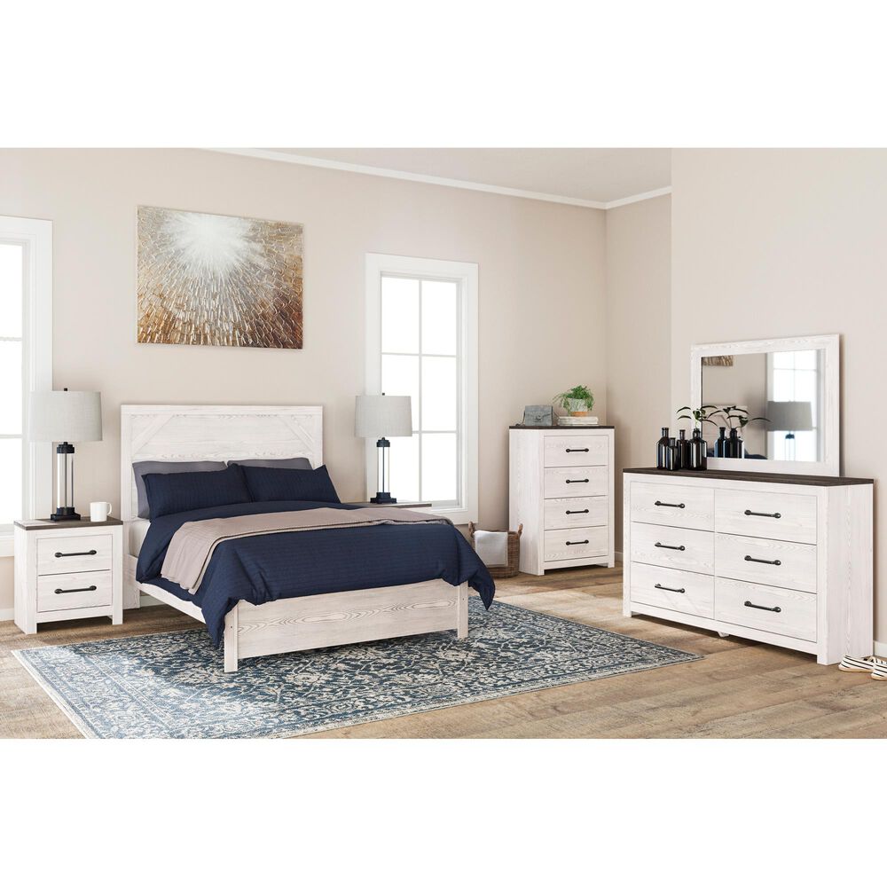 Signature Design by Ashley Gerridan Full Panel Bed in White, , large